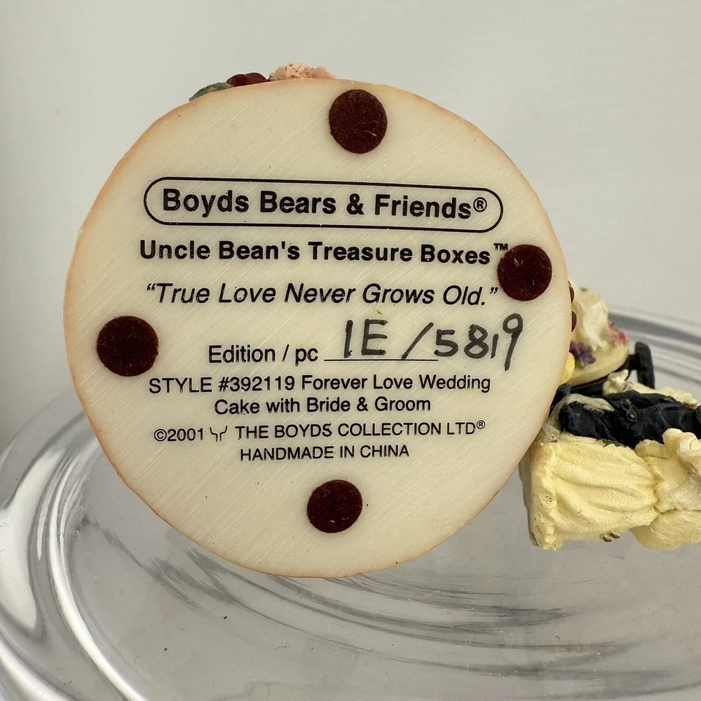 Boyds‎ Bears Treasure Box Forever Love Wedding Cake Bride Groom Parts Repair